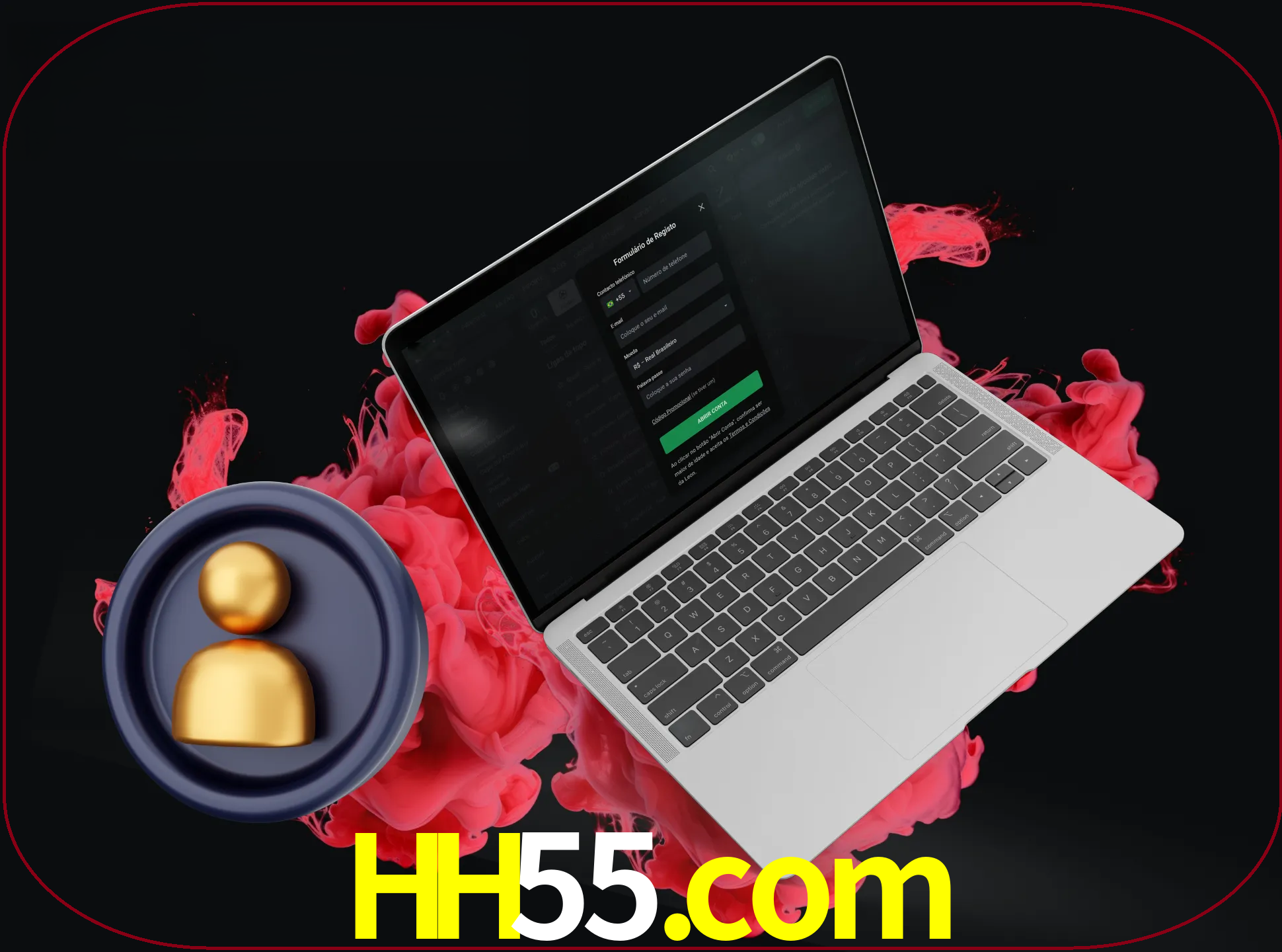No cabeçalho do site hh55, clique no botão que o levará a um formulário especial onde terá de introduzir as suas informações actuais.