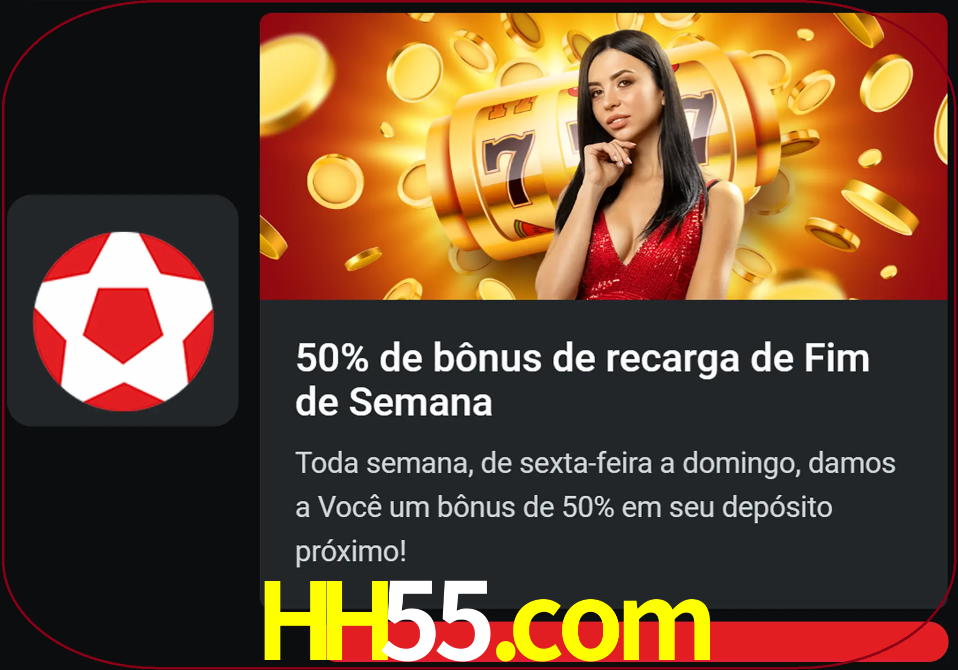 Volte a cada semana para receber novos bônus em dinheiro.
