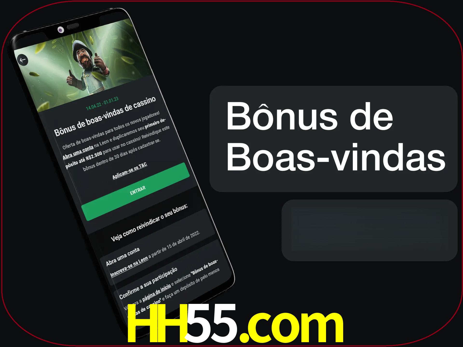 Não se esqueça de usar o bônus de boas-vindas.